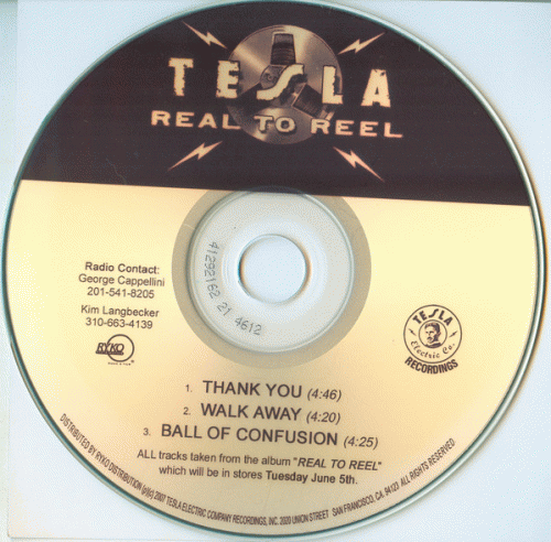 Tesla : Real to Reel (CD Promo Sampler)